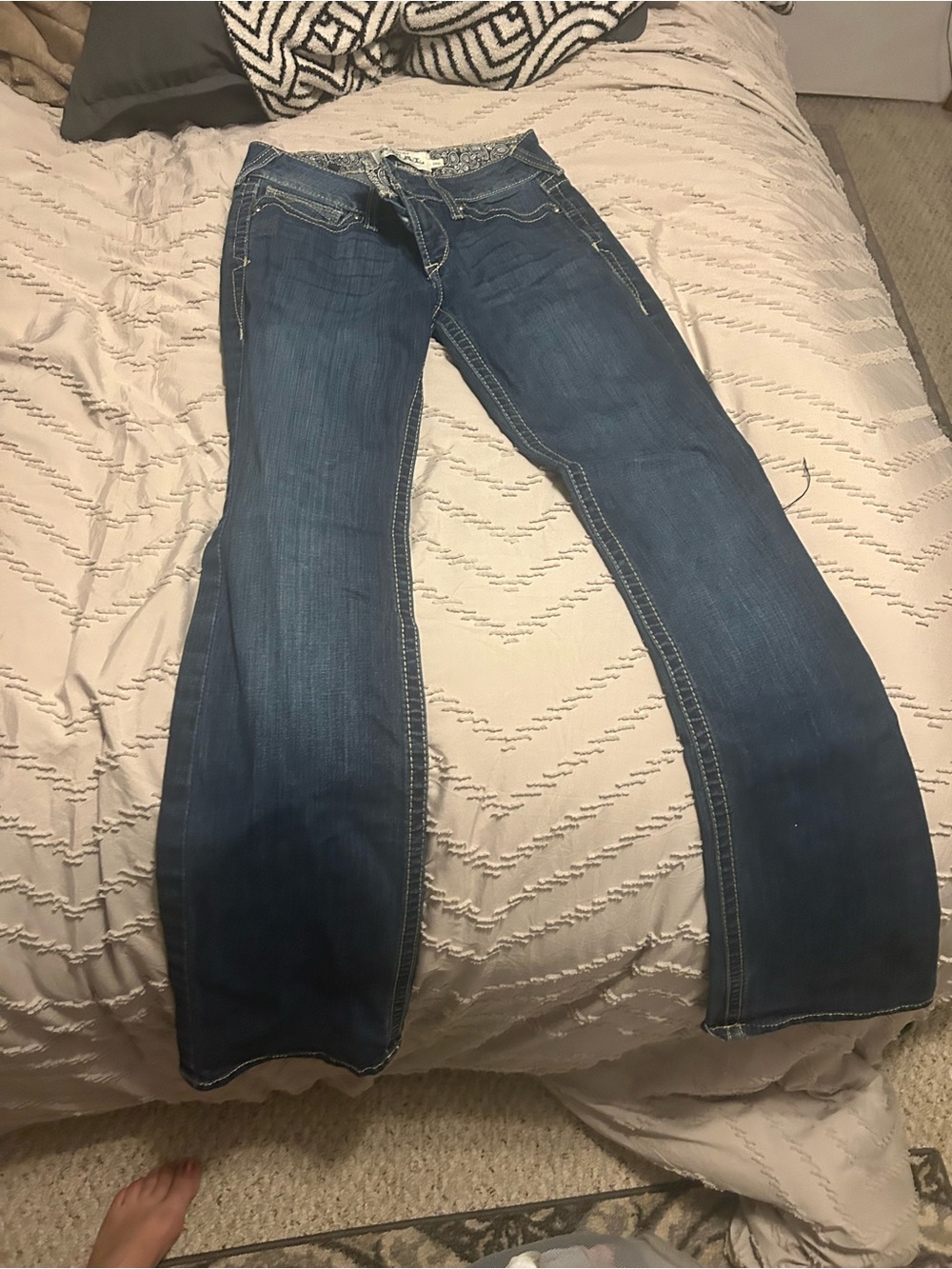 Ariat Men’s Bootcut Jeans - Dark Blue Wash
